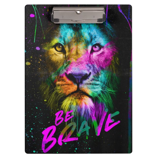 Lion Be Brave Clipboard (Front)
