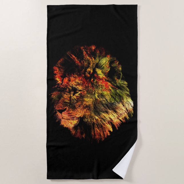 Lion Beach Towel (Front)
