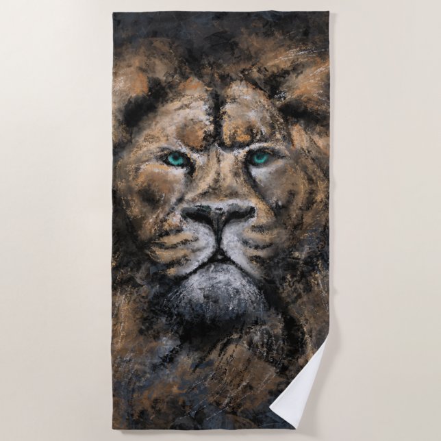 Lion Beach Towel (Front)
