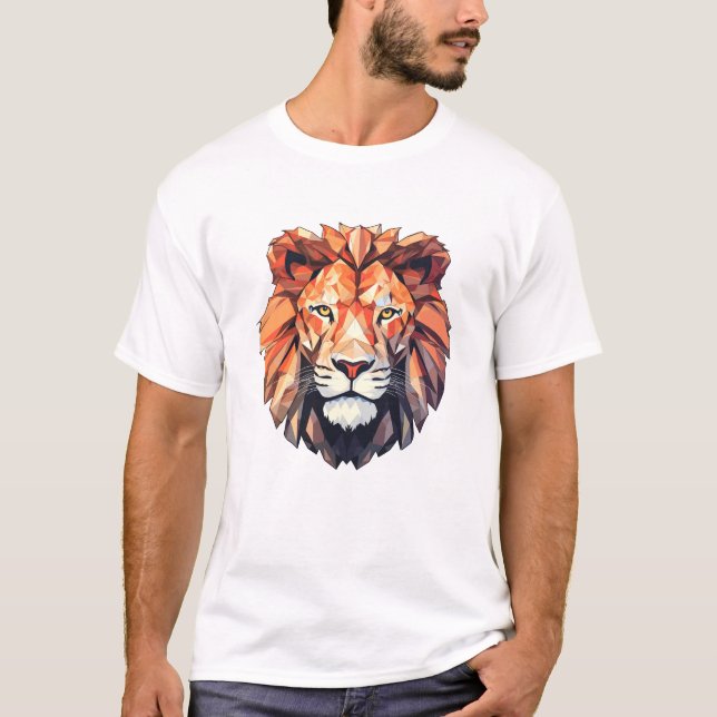 Lion Beast Animal World Wildlife Beauty Discovery T-Shirt (Front)