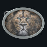 Lion Belt Buckle Modern Style Painting<br><div class="desc">The Lion King - Abstract Art Modern Style Painting - Choose / Add Your Unique Text / Name / Colour - Make Your Special Belt Buckle / Gift - Resize and move or remove and add elements / text with customisation tool ! Painting and Design by MIGNED. Please see my...</div>