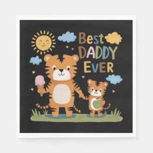 Lion Best Daddy Ever Napkin