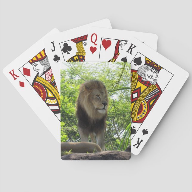 Lion - Bicycle Playing Cards (Back)