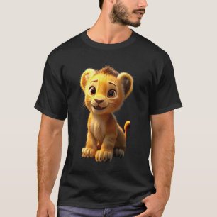 Lion Big Cat Young Cute Lion Lions Mane Love Wild T-Shirt
