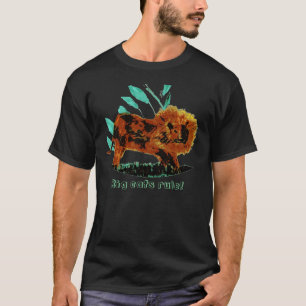 Lion Big Cats Funny Text T-Shirt