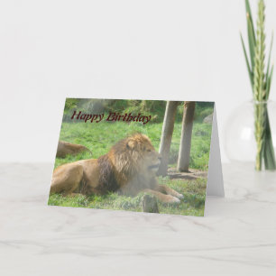 Lion Birthday Card