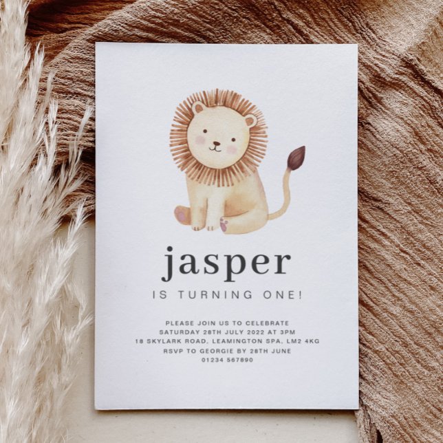 Lion Birthday Invitation (Creator Uploaded)