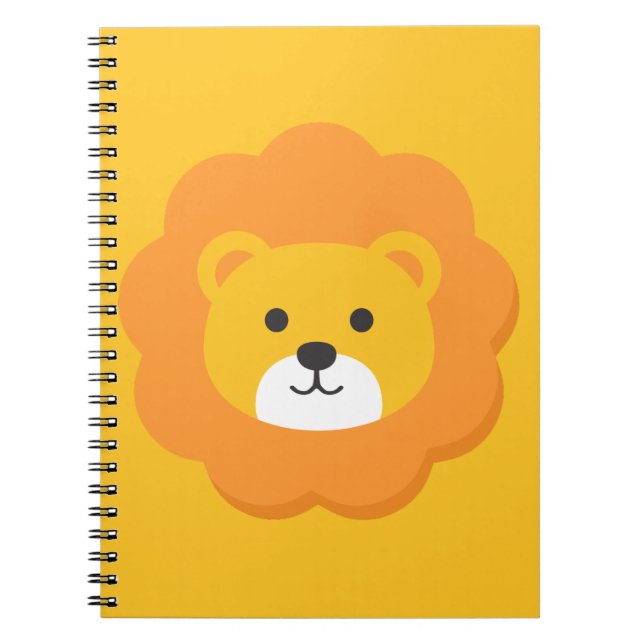 Lion Birthday Kids Art Notebook (Front)