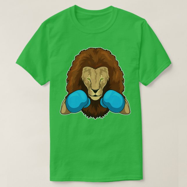 Lion Boxer Boxing gloves 2 T-Shirt (Design Front)