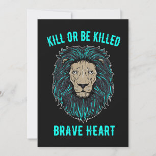 Lion Brave Heart Thank You Card