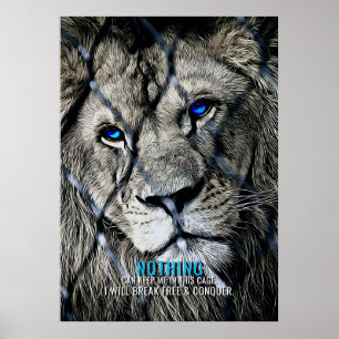 Lion Break Free Poster