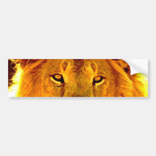 Lion Bumper Sticker