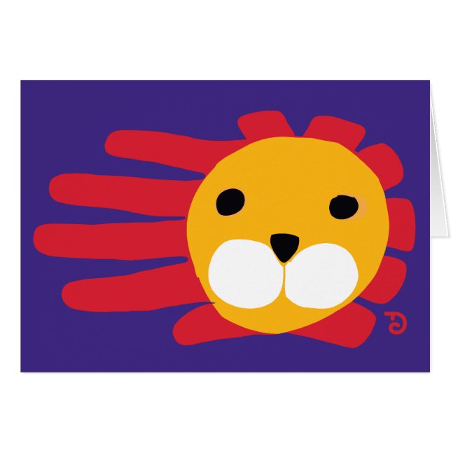 Lion card (Front Horizontal)