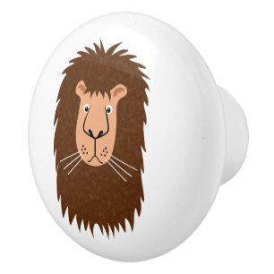 Lion Ceramic Knob