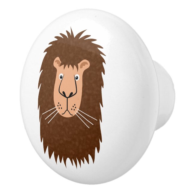Lion Ceramic Knob (Right)