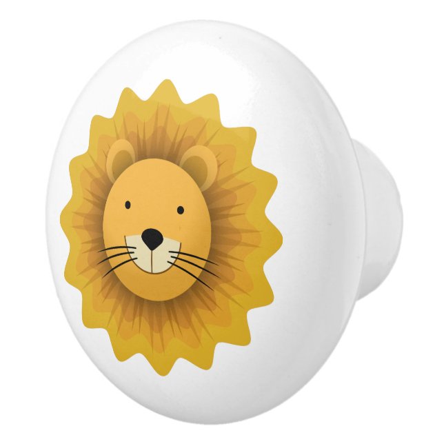 Lion Ceramic Knob (Right)