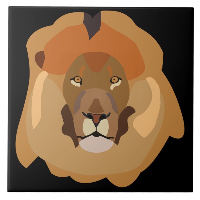 lion ceramic tile  (Front)