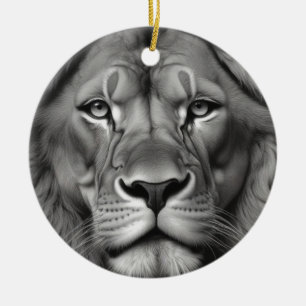 Lion Ceramic Tree Decoration