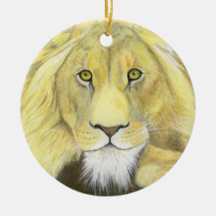 Lion Ceramic Tree Decoration