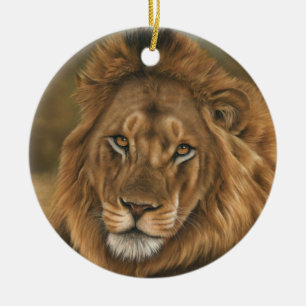 Lion Ceramic Tree Decoration
