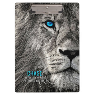 Lion Chase Your Dreams Clipboard