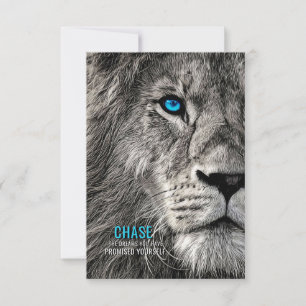 Lion Chase Your Dreams Thank You Card