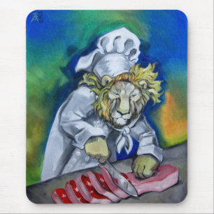 Lion Chef Mouse Mat
