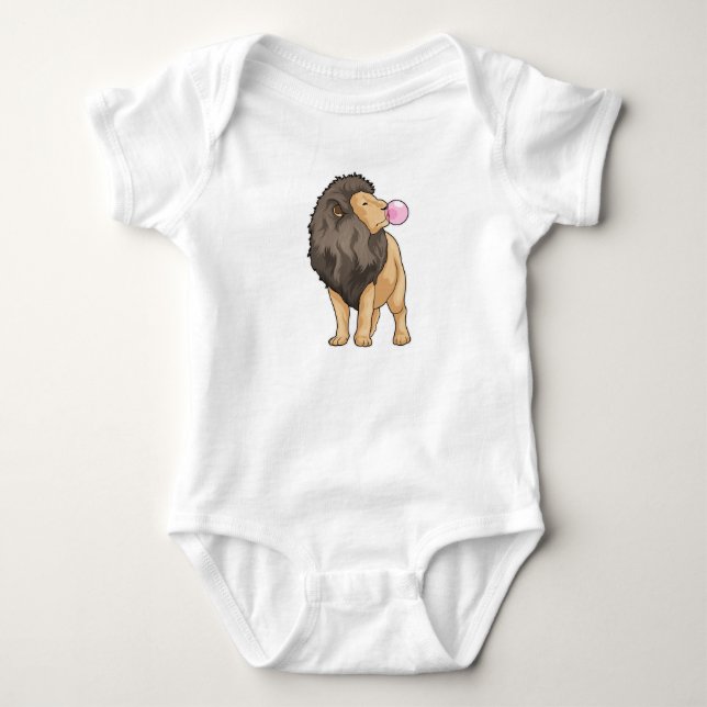 Lion Chewing gum Baby Bodysuit (Front)