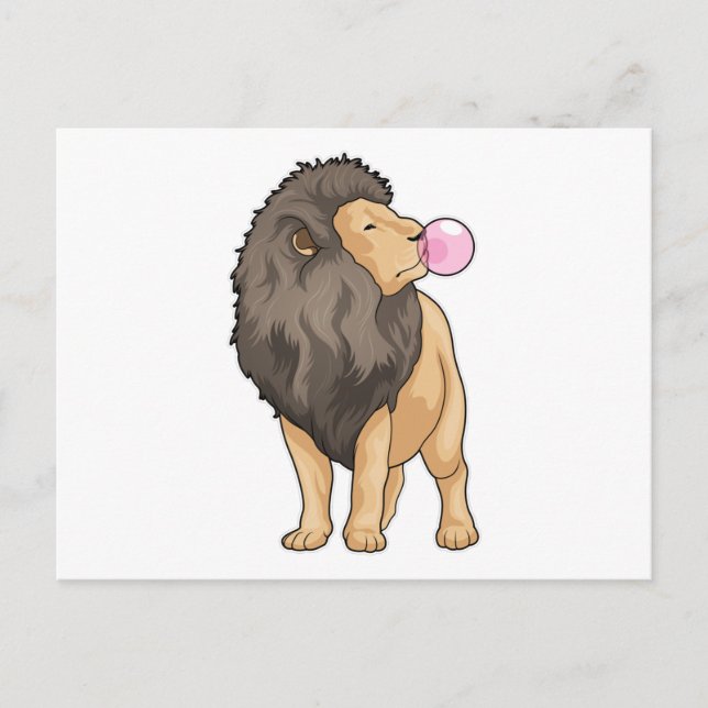 Lion Chewing gum Postcard (Front)