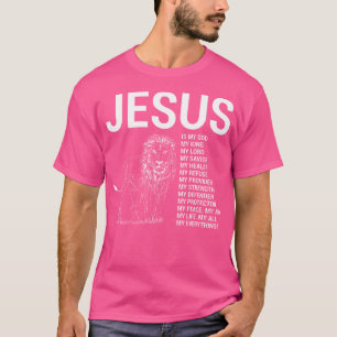 Lion Christian Jesus Is My God King Lord And Savio T-Shirt