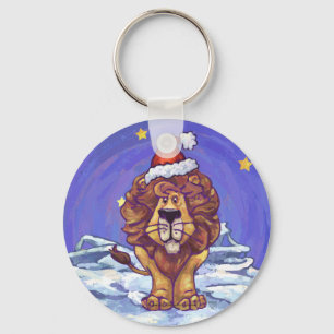 Lion Christmas Key Ring