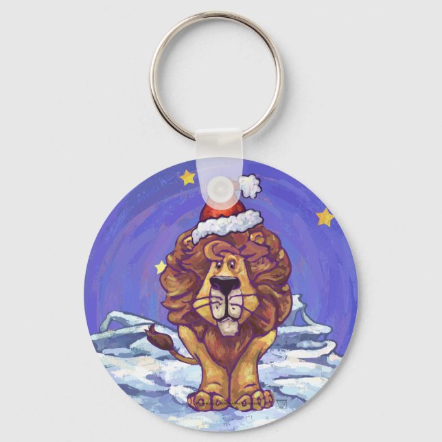 Lion Christmas Key Ring (Front)