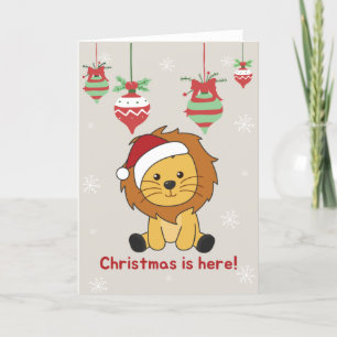 Lion Christmas Snow Winter Animals Lions Holiday C