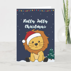 Lion Christmas Snow Winter Animals Lions Holiday C
