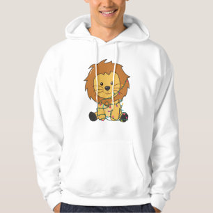Lion Christmas Snow Winter Animals Lions Hoodie