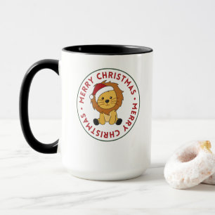 Lion Christmas Snow Winter Animals Lions Mug