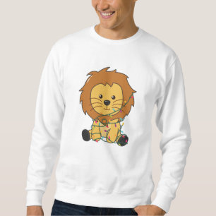 Lion Christmas Snow Winter Animals Lions Sweatshirt