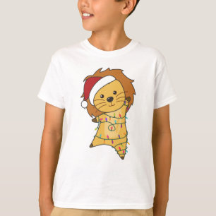 Lion Christmas Snow Winter Animals Lions T-Shirt