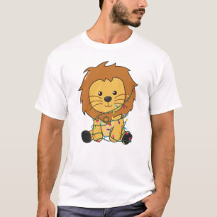 Lion Christmas Snow Winter Animals Lions T-Shirt