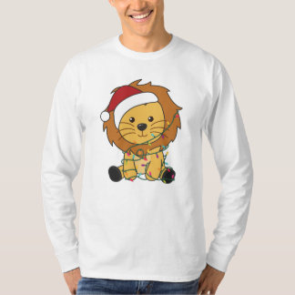 Lion Christmas Snow Winter Animals Lions T-Shirt