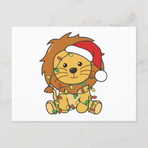 Lion Christmas Winter Animals Holiday Lions