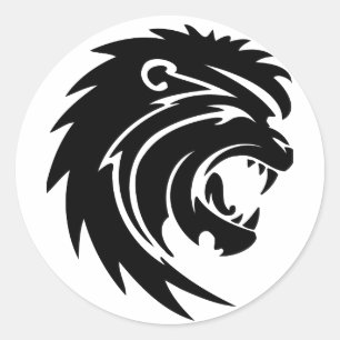 Lion Classic Round Sticker