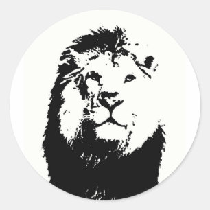 Lion Classic Round Sticker
