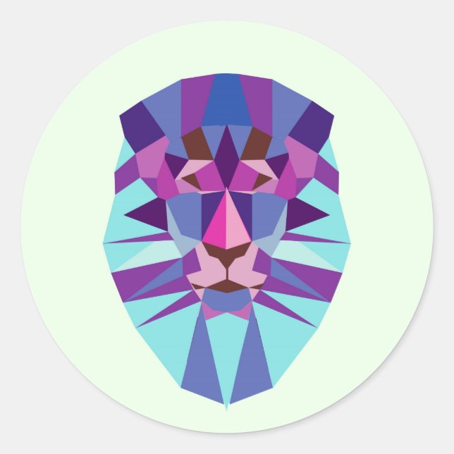 Lion Classic Round Sticker (Front)