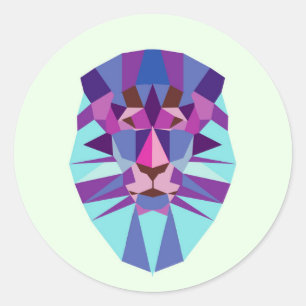 Lion Classic Round Sticker