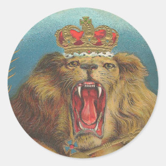 Lion Classic Round Sticker