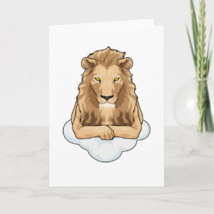 Lion Clouds Card