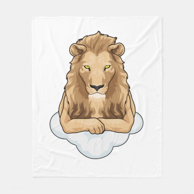 Lion Clouds Fleece Blanket (Front)
