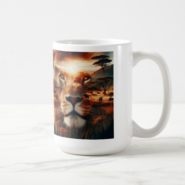 LION COFFEE MUG (Right)