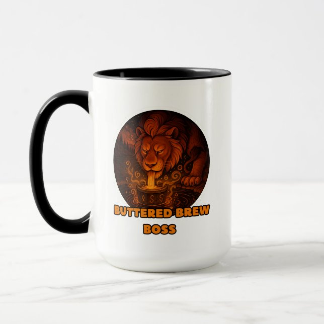 lion coffee mug men (Left)
